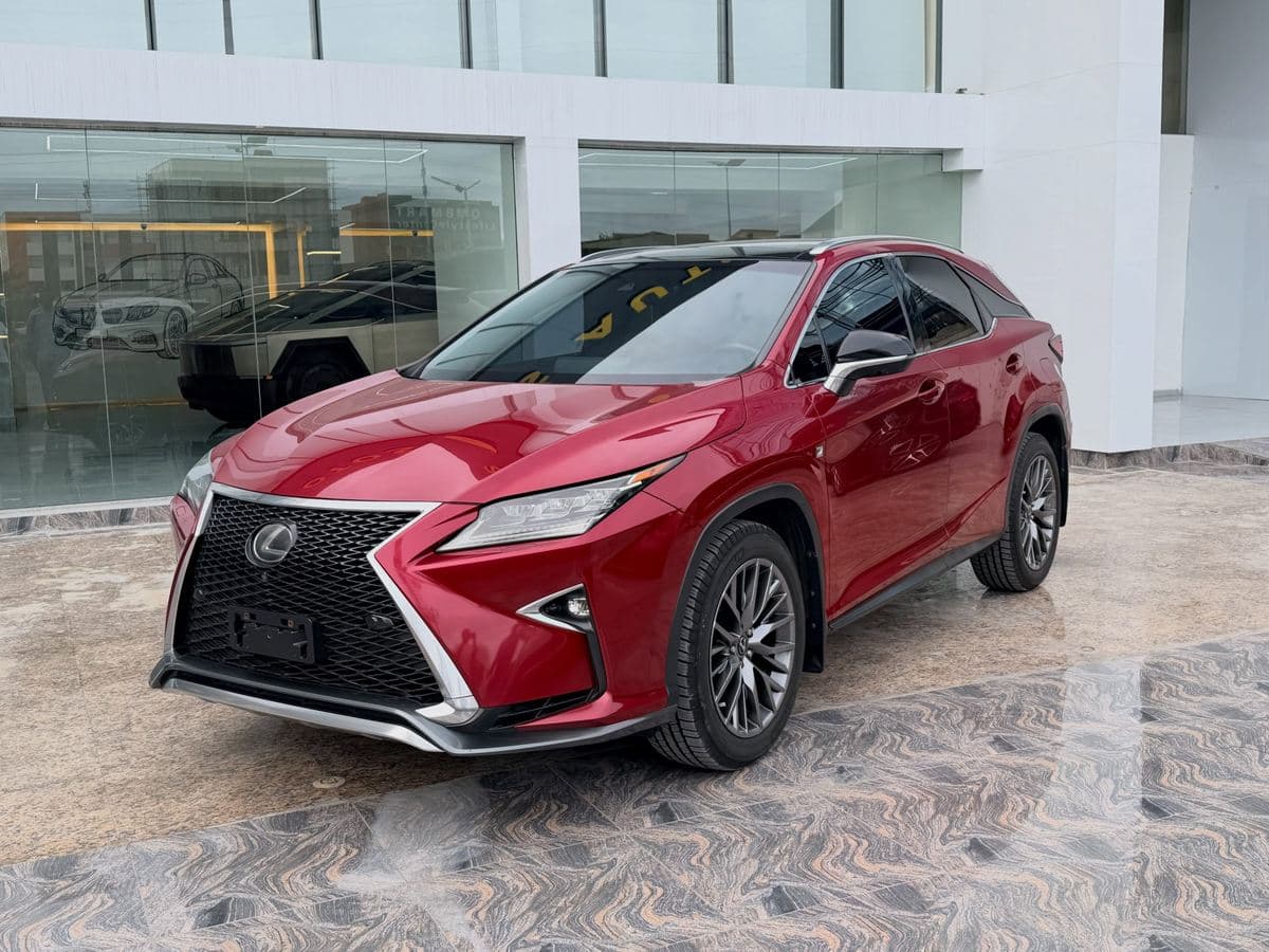 Lexus RX F Sport on the forecourt
